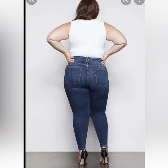good american good curve jeans blues353 GCS113T women's size 15 - Picture 4 of 11